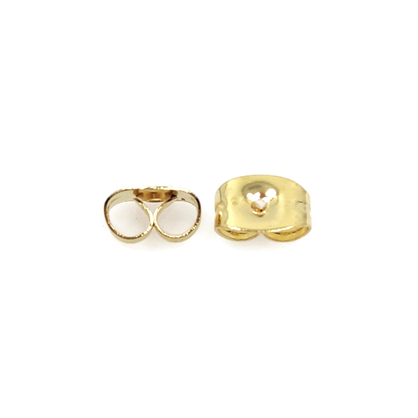 500pcs(250pairs) Surgical 316L Gold Plated Stainless Steel Butterfly Clasp Earring Backs Pierce Earring Nut