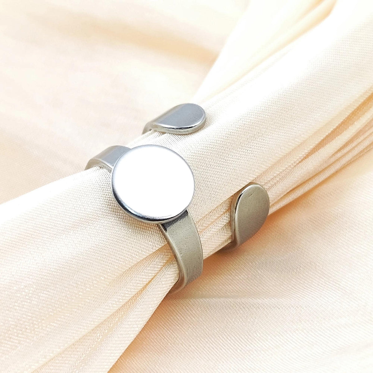 Stainless Steel 10mm Bezel Ring Blank, DIY Jewelry Finding