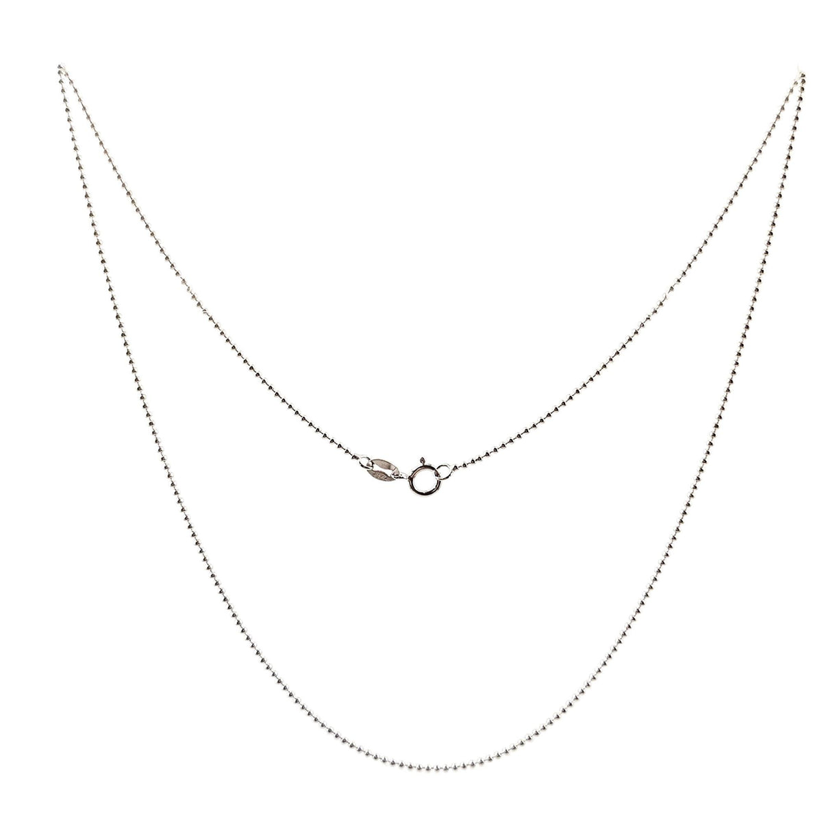 Solid 925 Sterling Silver Ball Chain Necklace for Pendants, Hypoallergenic Tarnish Resistant Ball Chain Wholesale DIY Jewelry Supplies