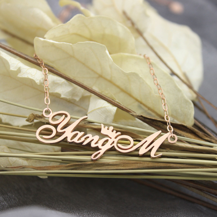 Custom Design Name Necklace S925 Sliver Necklace Word Design Gift Souvenir