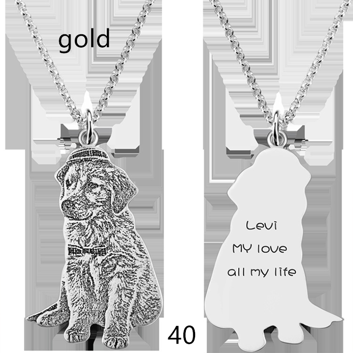 925 Silver Personalized Pet Memorial Photo Necklace