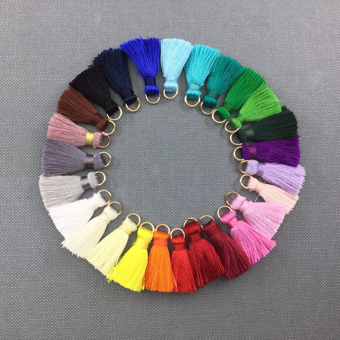 Mini Silky Tassels Charm Mix 2 cm Small Tiny Short Tassels Dangling Thread Tassel For Jewelry Craft Decoration You Pick