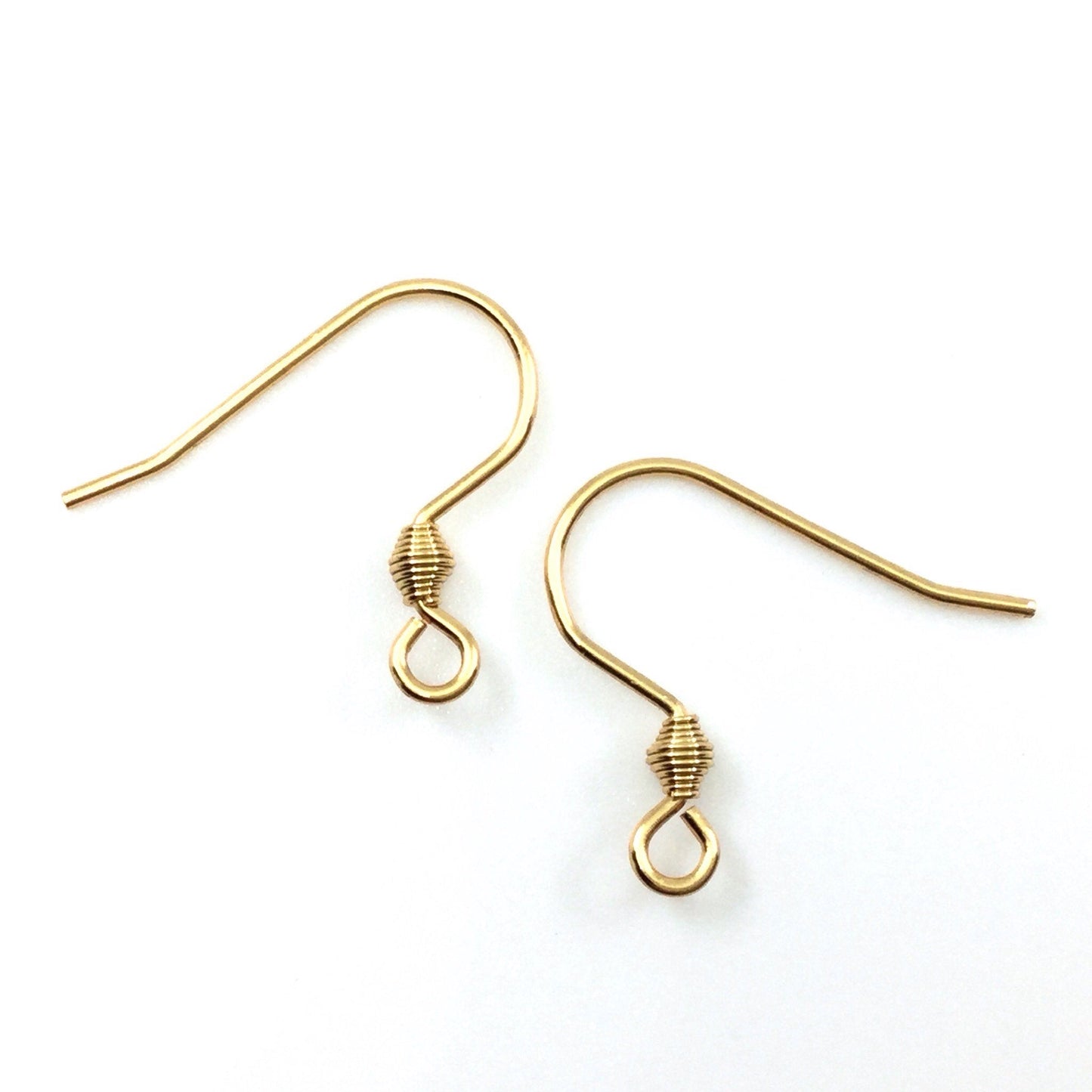 Gold Plated Bullet Coil Style D Surgical 316L Stainless Steel Hypo-Allergenic French Ear Wire Metal Base