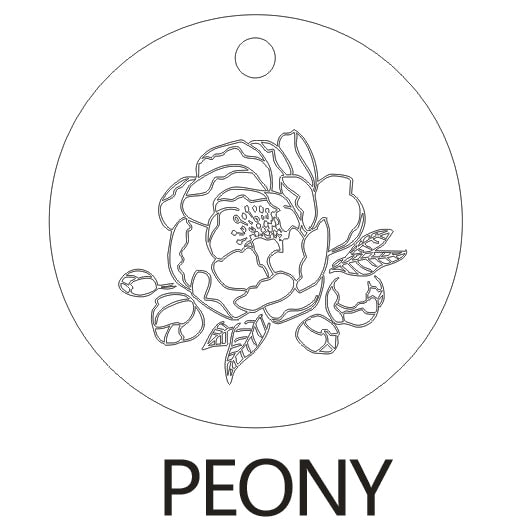 Delicate Birth Flowers Necklace Flora Collection Poppy Peony Rose Necklace Women Jewelry Gift 15mm, 18inch