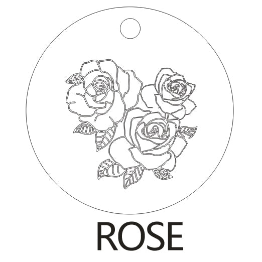 Delicate Birth Flowers Necklace Flora Collection Poppy Peony Rose Necklace Women Jewelry Gift 15mm, 18inch