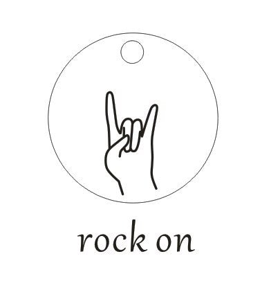 Hand Gestures Necklace Simple Disk Sign Language ASL Pendant Necklace For Sister Daughter Best Friends Necklaces 12mm Disc