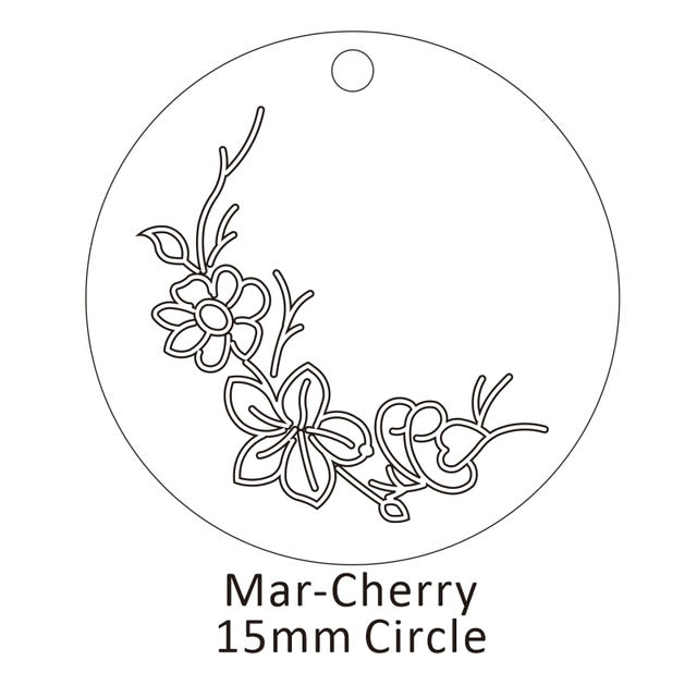 Delicate Birth Flowers Necklace Carnation Rose Charms Layering Flower Month Disc Necklace Jewelry Mother Women Gift 15mm, 18inch