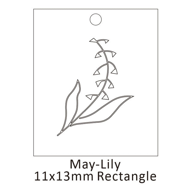 Delicate Birth Flowers Necklace Carnation Rose Charms Layering Flower Month Disc Necklace Jewelry Mother Women Gift 15mm, 18inch