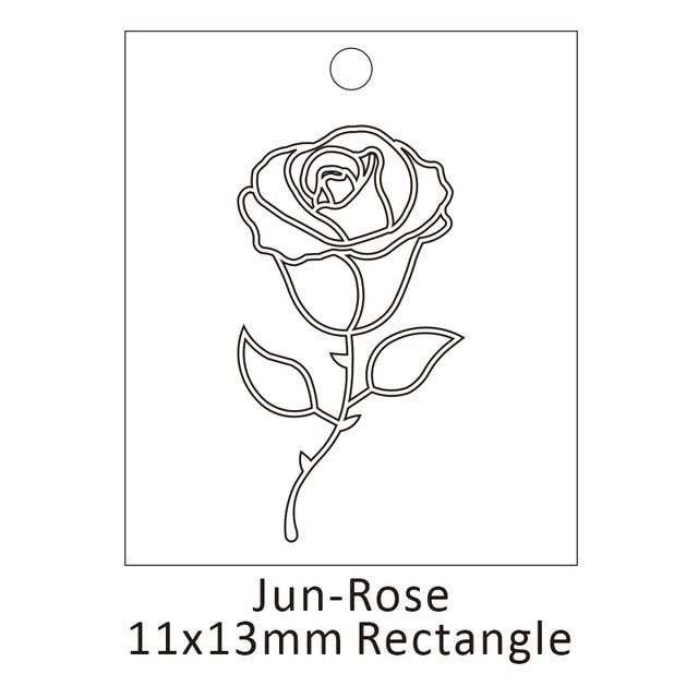 Delicate Birth Flowers Necklace Carnation Rose Charms Layering Flower Month Disc Necklace Jewelry Mother Women Gift 15mm, 18inch