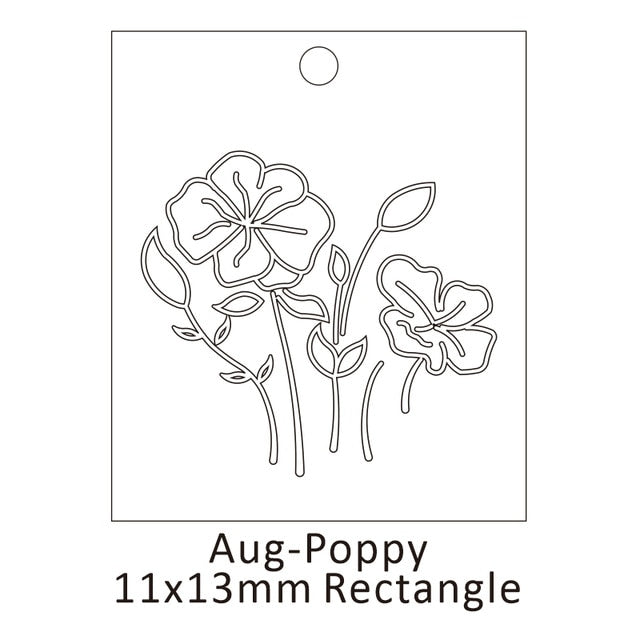 Delicate Birth Flowers Necklace Carnation Rose Charms Layering Flower Month Disc Necklace Jewelry Mother Women Gift 15mm, 18inch