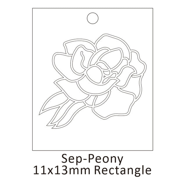 Delicate Birth Flowers Necklace Carnation Rose Charms Layering Flower Month Disc Necklace Jewelry Mother Women Gift 15mm, 18inch