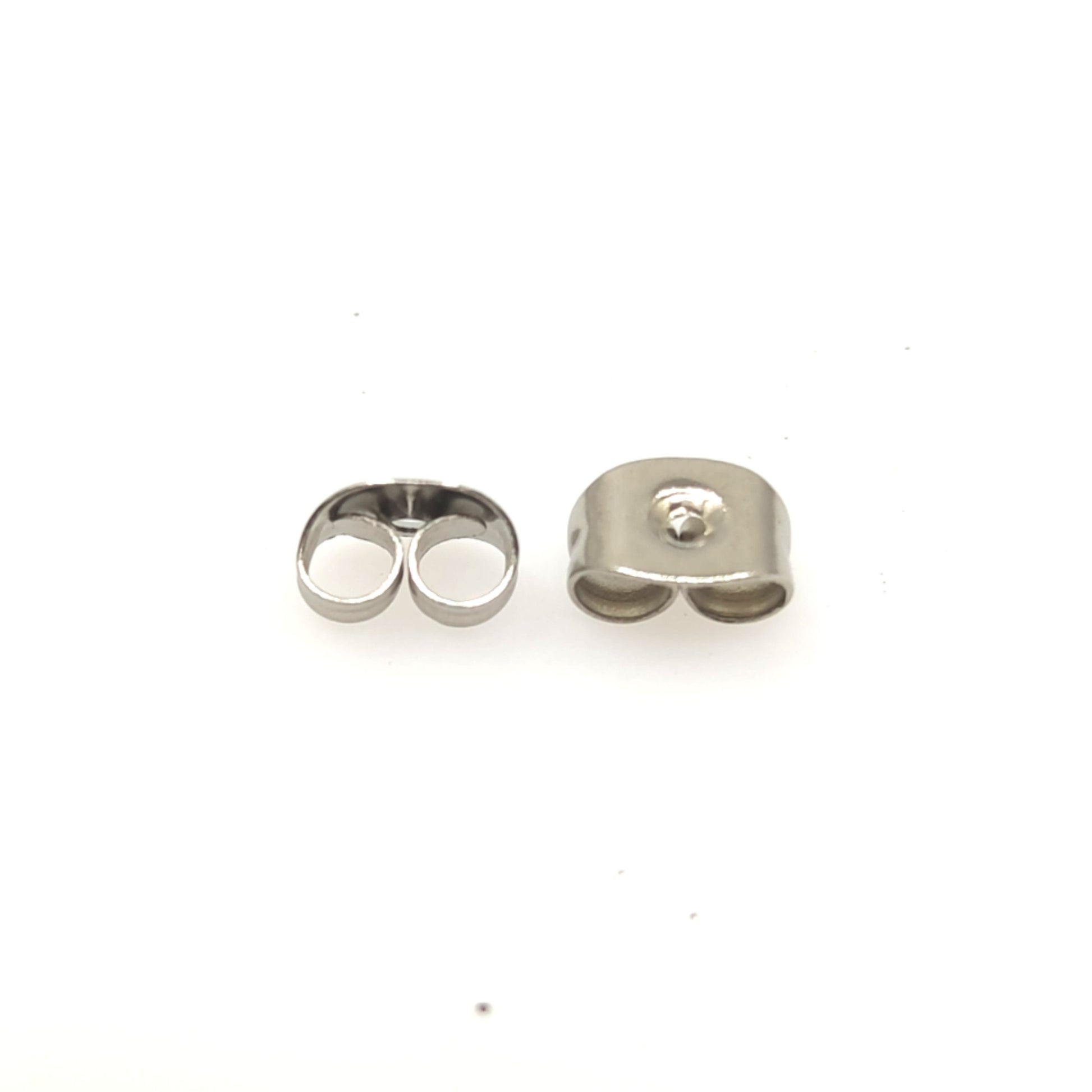 500pcs(250pairs) Surgical 316L Stainless Steel Butterfly Clasp Earring Backs Pierce Earring Nut