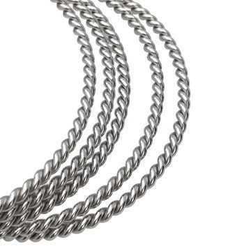 Bulk 50pcs Stainless Steel Adjustable Twist Wire Cable Blank Bangle Bracelet, 60mm 65mm Waterproof Stackable Bangles Wholesale