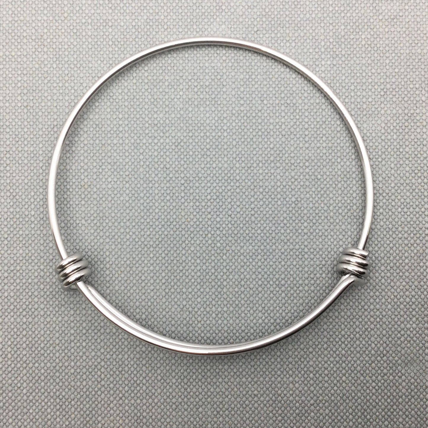 Bulk 50pcs Stainless Steel Adjustable Blank Bangle Bracelet for Jewelry Making, Waterproof Stackable Wire Bangles Wholesale Supplies