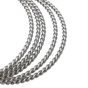 10 pcs Stainless Steel Adjustable Twist Wire Cable Blank Bangle Bracelet, 60mm 65mm Waterproof Stackable Bangles Wholesale