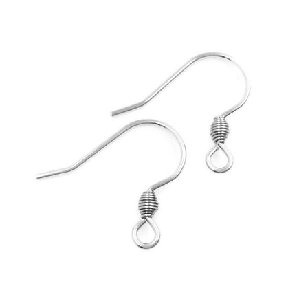 Bullet Coil Stainless Steel Surgical 316L Hypo-Allergenic French Ear Wire DIY Earring Jewelry Findings