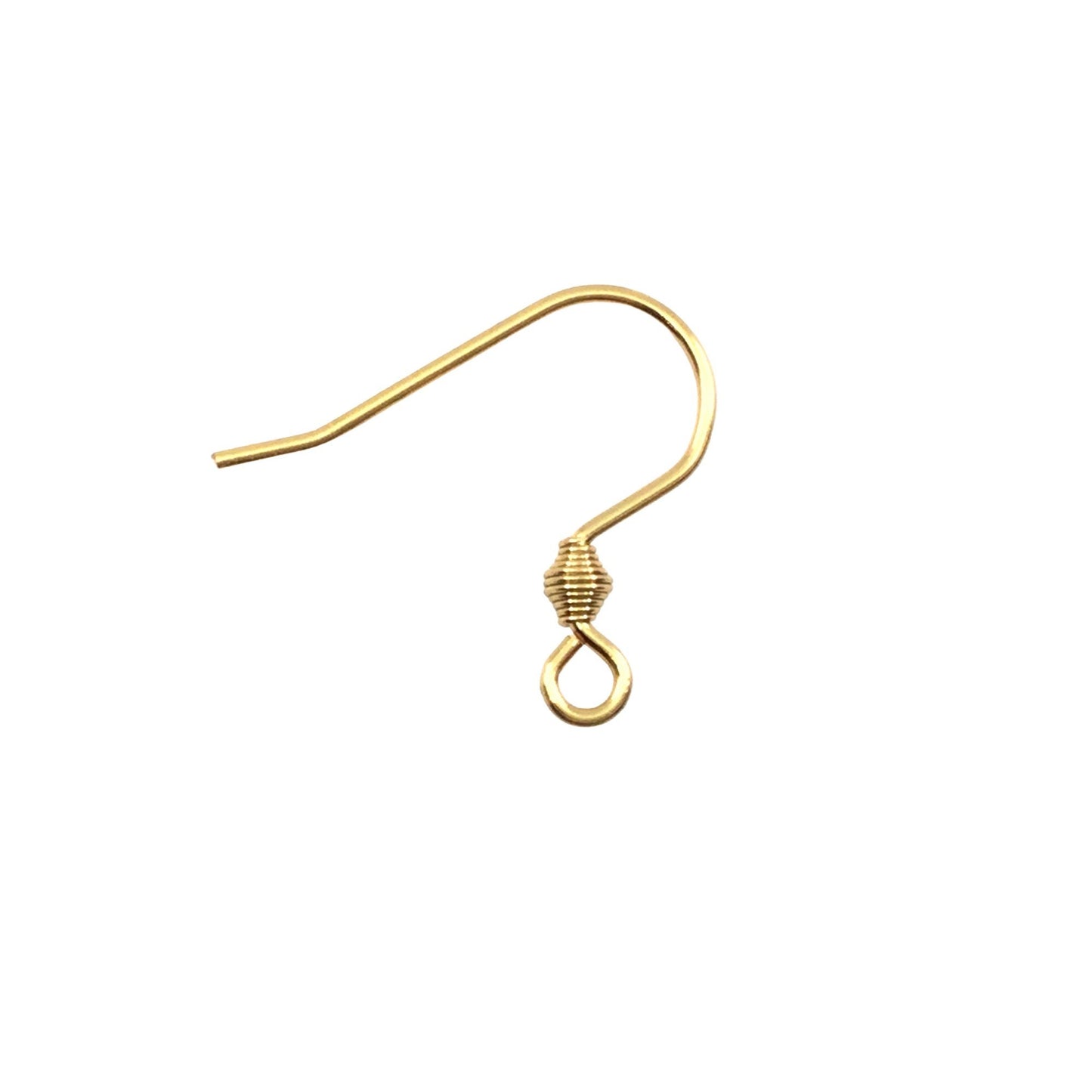 Gold Plated Bullet Coil Stainless Steel Surgical 316L Hypo-Allergenic French Ear Wire DIY Earring Jewelry Findings