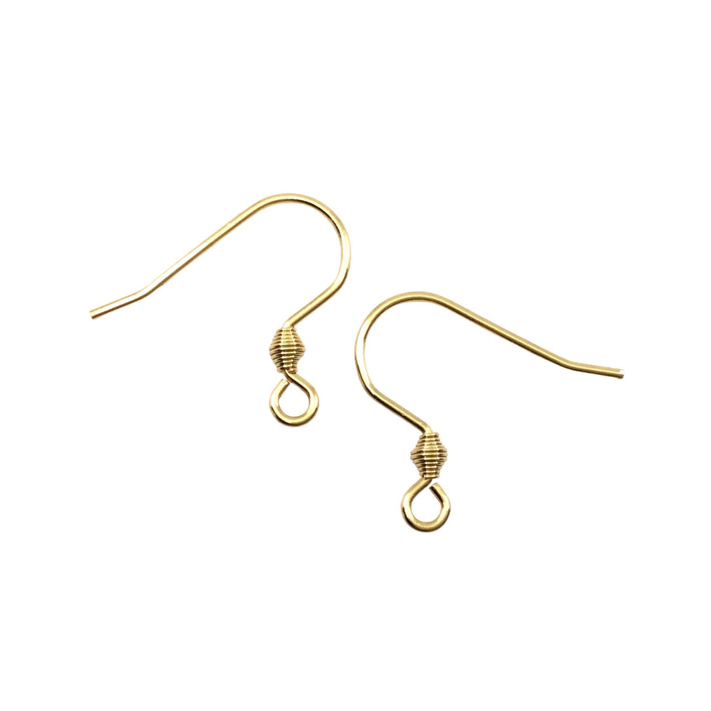 Gold Plated Bullet Coil Stainless Steel Surgical 316L Hypo-Allergenic French Ear Wire DIY Earring Jewelry Findings