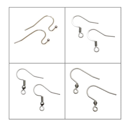 Stainless Steel Surgical 316L Hypo-Allergenic French Ear Wire DIY Earring Jewelry Findings You Pick Style