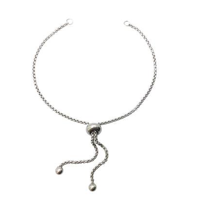 Bulk Stainless Steel Adjustable Bolo Bracelet for Jewelry Making, 1.8mm Waterproof Slider Box Chain Semi Finished Wholesale Supply
