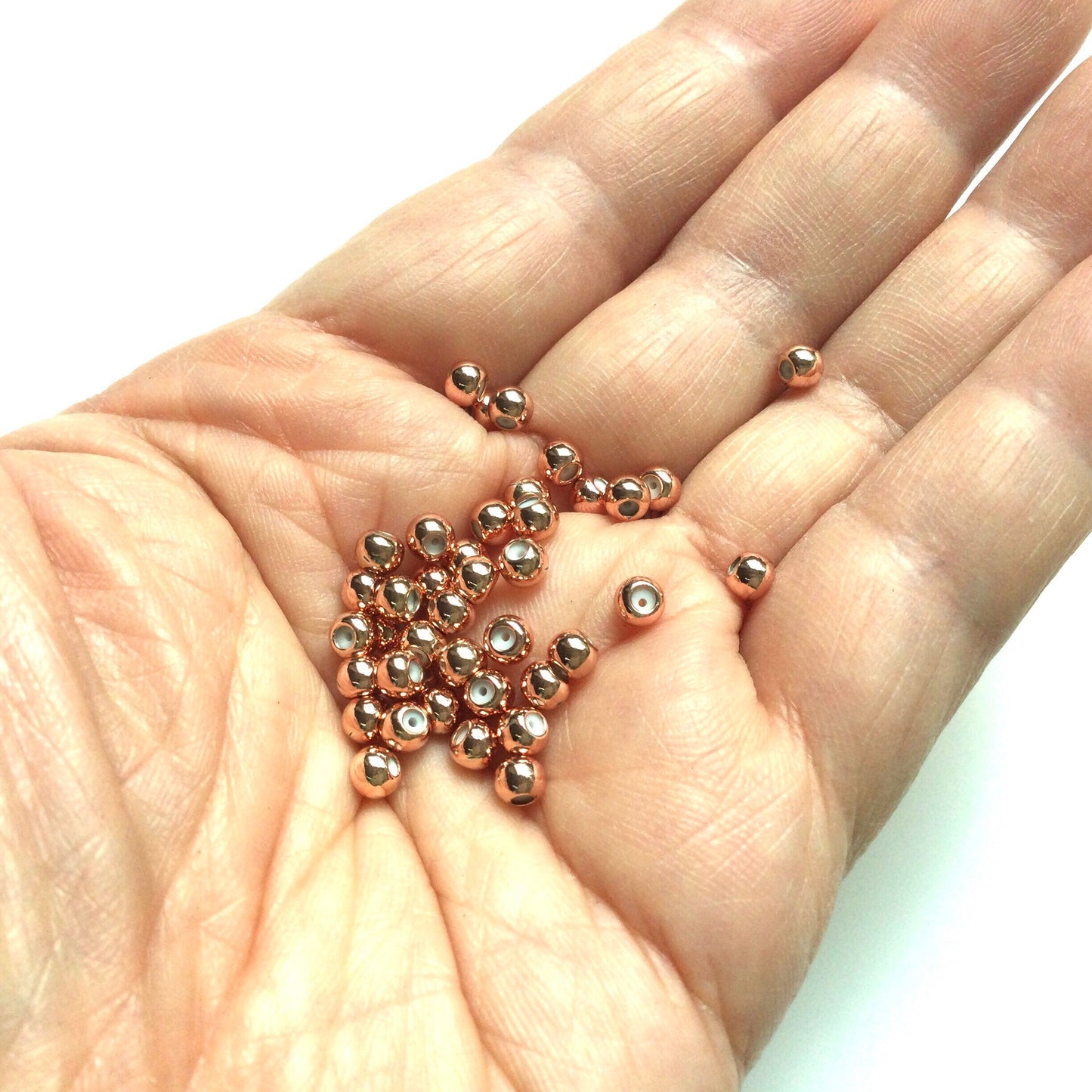 Bulk 50pcs Brass Slider Stopper Bead Findings For Adjustable Function on Dainty Necklace Bracelet