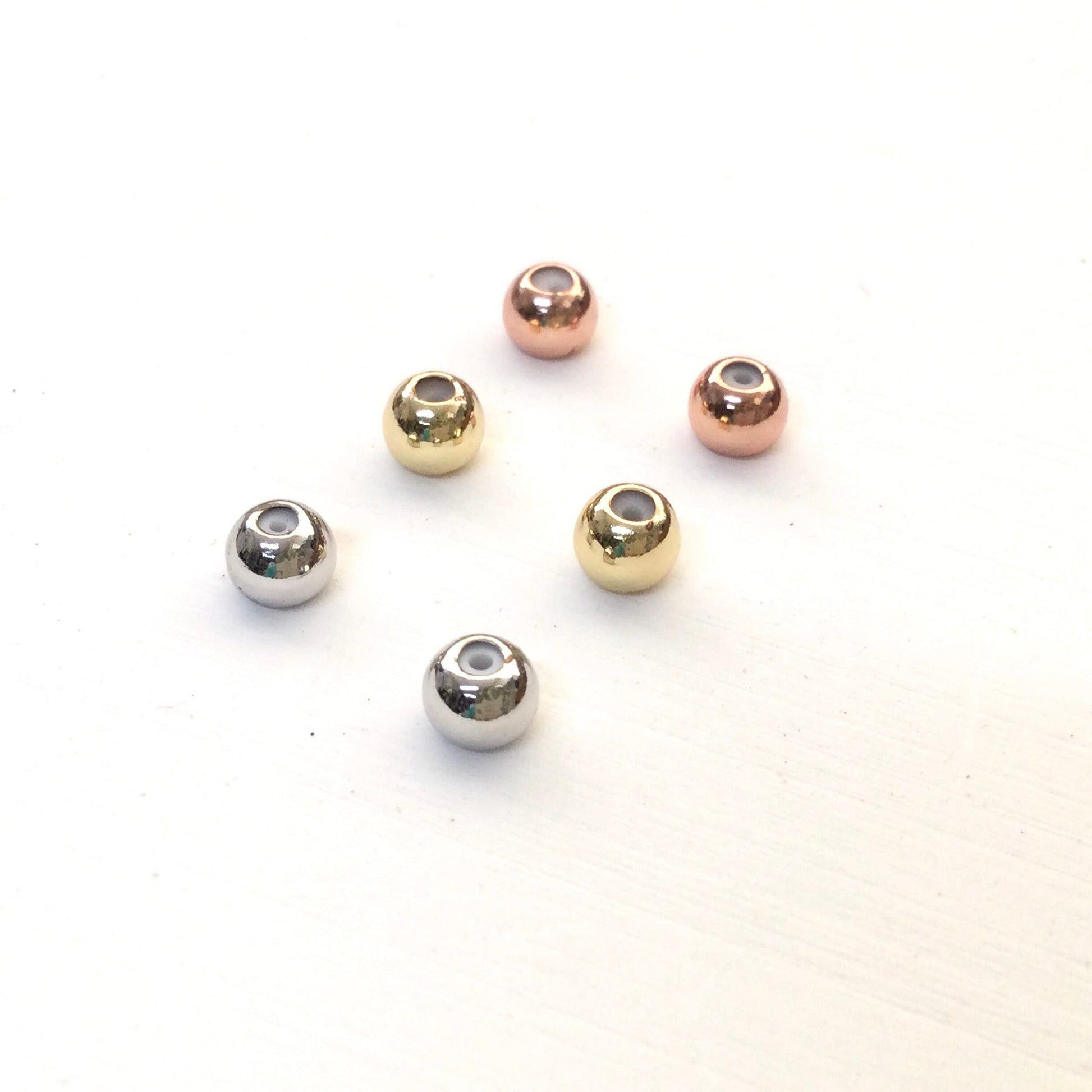 Bulk 50pcs Brass Slider Stopper Bead Findings For Adjustable Function on Dainty Necklace Bracelet