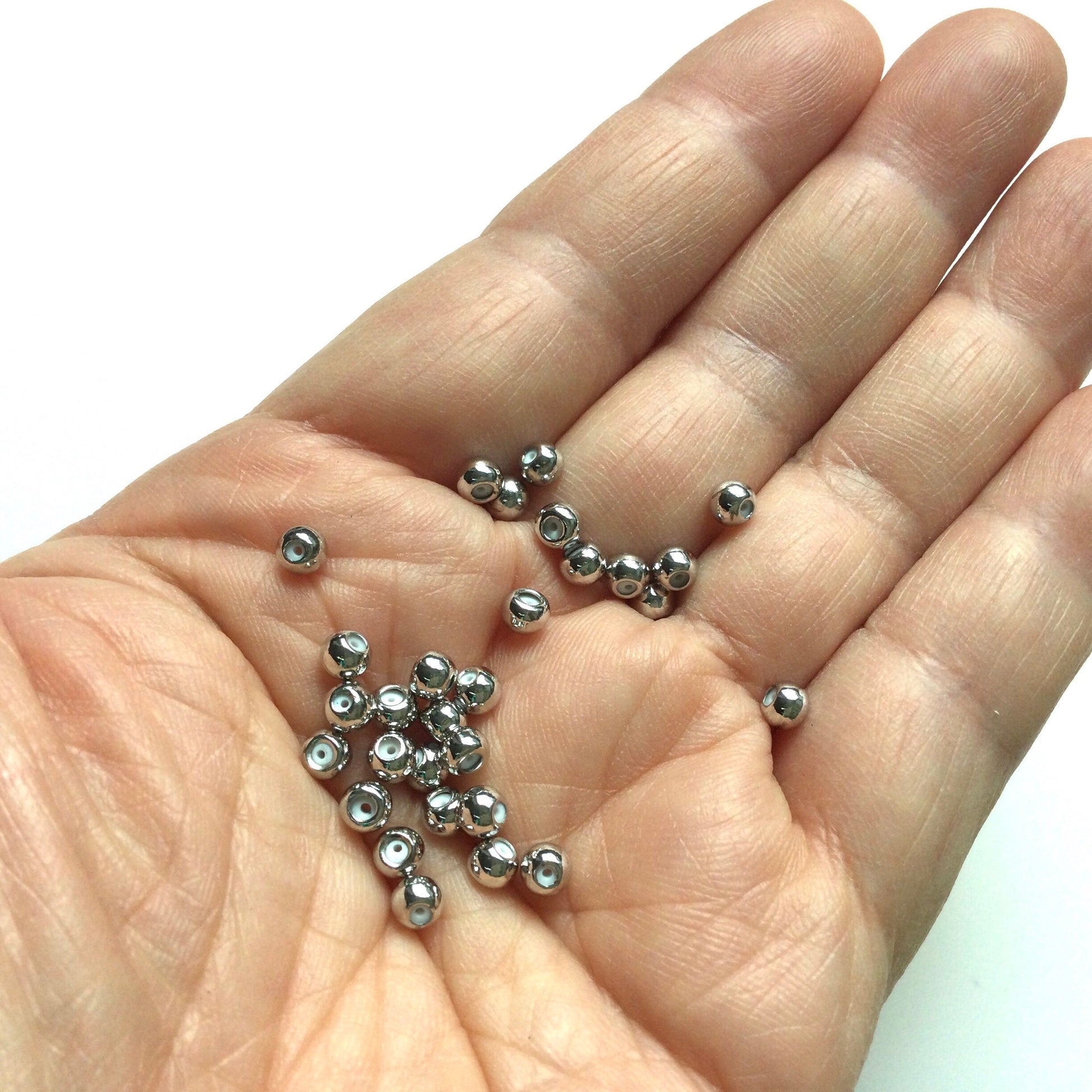 Bulk 50pcs Brass Slider Stopper Bead Findings For Adjustable Function on Dainty Necklace Bracelet