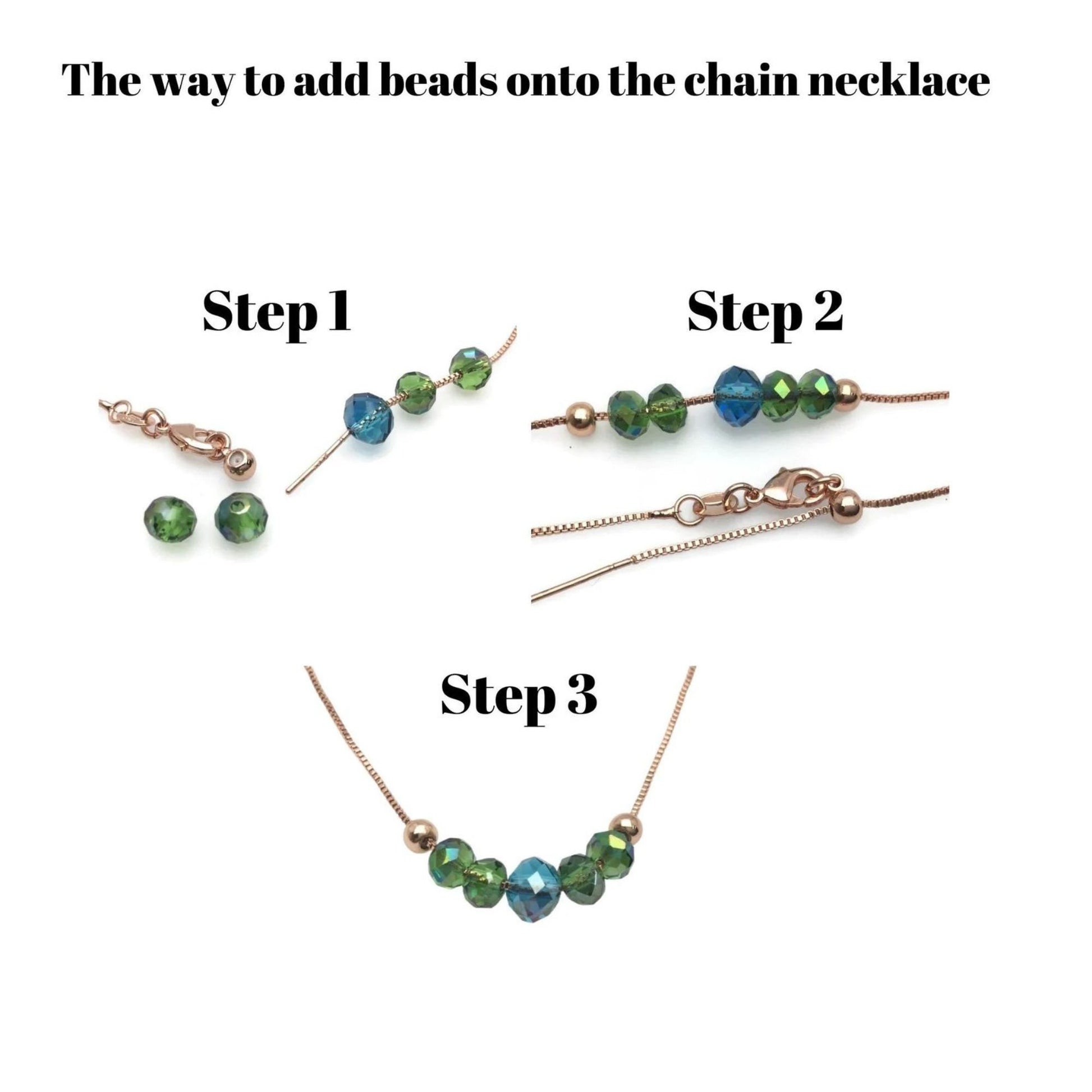 Solid 925 Sterling Silver Adjustable Box Chain Necklace with Pin End for Adding Beads, Tarnish Resistant Slider Chain Wholesale
