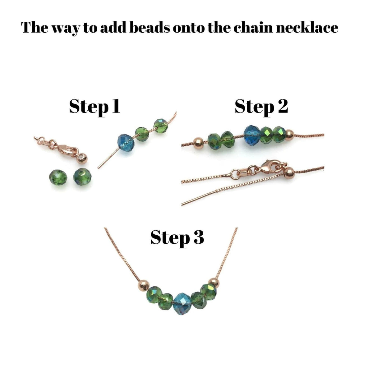Solid 925 Sterling Silver Adjustable Box Chain Necklace with Pin End for Adding Beads, Tarnish Resistant Slider Chain Wholesale