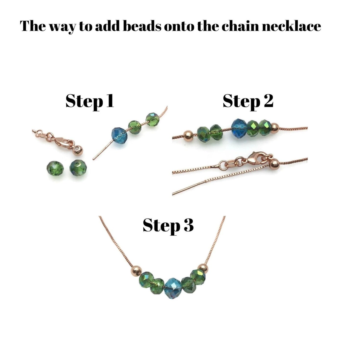 Solid 925 Sterling Silver Adjustable Cable Chain Necklace with Pin End for Adding Beads, Tarnish Resistant Slider Chain Wholesale