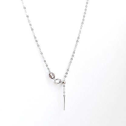 Solid 925 Sterling Silver Adjustable Cable Chain Necklace with Pin End for Adding Beads, Tarnish Resistant Slider Chain Wholesale
