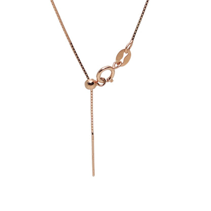 Solid 925 Sterling Silver Adjustable Box Chain Necklace with Pin End for Adding Beads, Tarnish Resistant Slider Chain Wholesale