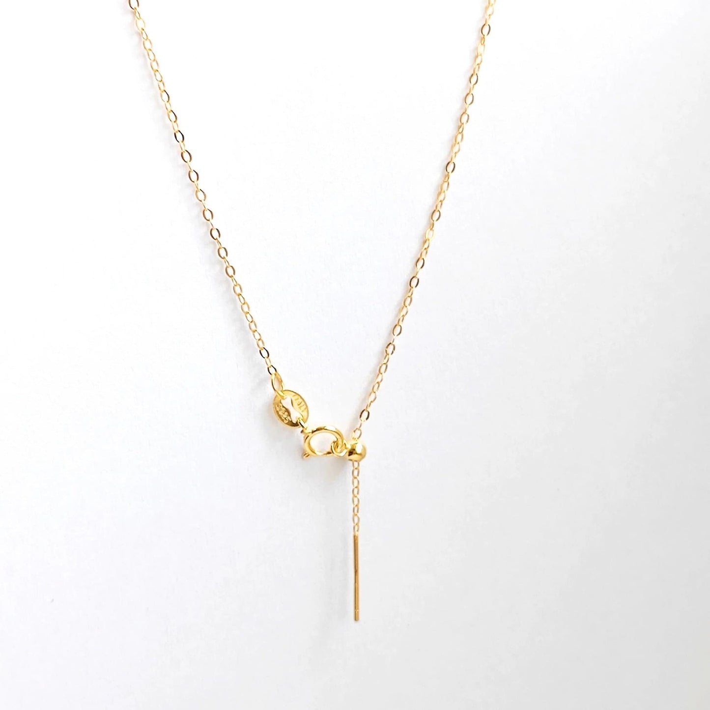 Solid 925 Sterling Silver Adjustable Cable Chain Necklace with Pin End for Adding Beads, Tarnish Resistant Slider Chain Wholesale