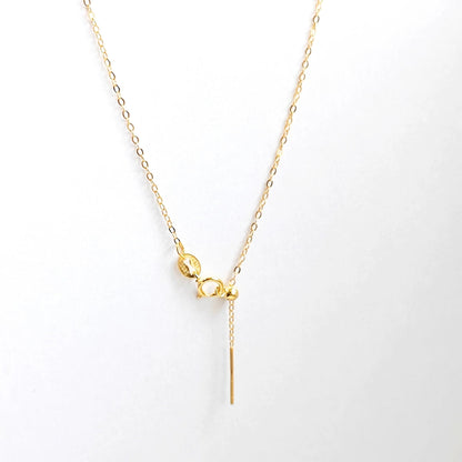 Solid 925 Sterling Silver Adjustable Cable Chain Necklace with Pin End for Adding Beads, Tarnish Resistant Slider Chain Wholesale