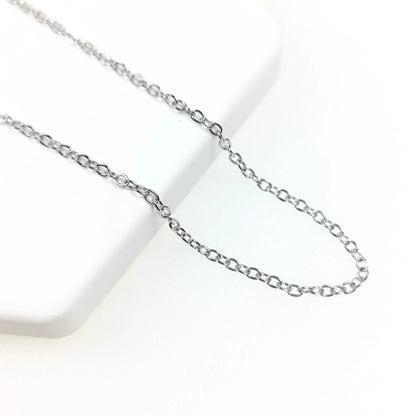 10pcs/50pcs Hypoallergenic Stainless Steel Cable Chains with Lobster Clasp, Wholesale Necklace Blank for Jewelry Making Jewelry Supplies