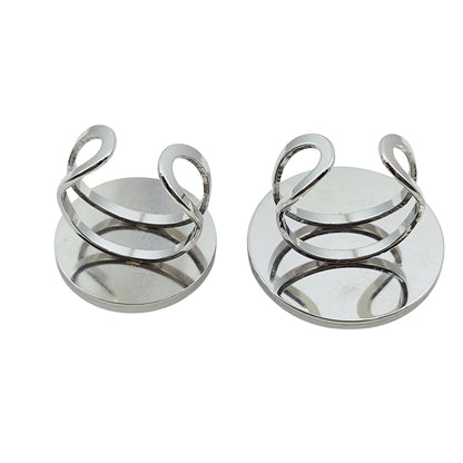 10pcs Stainless Steel 316L Round Thick Rim Ring Bezel Setting Blanks DIY Adjustable Finger Ring Base Cabochon Jewelry Findings 20mm / 25mm