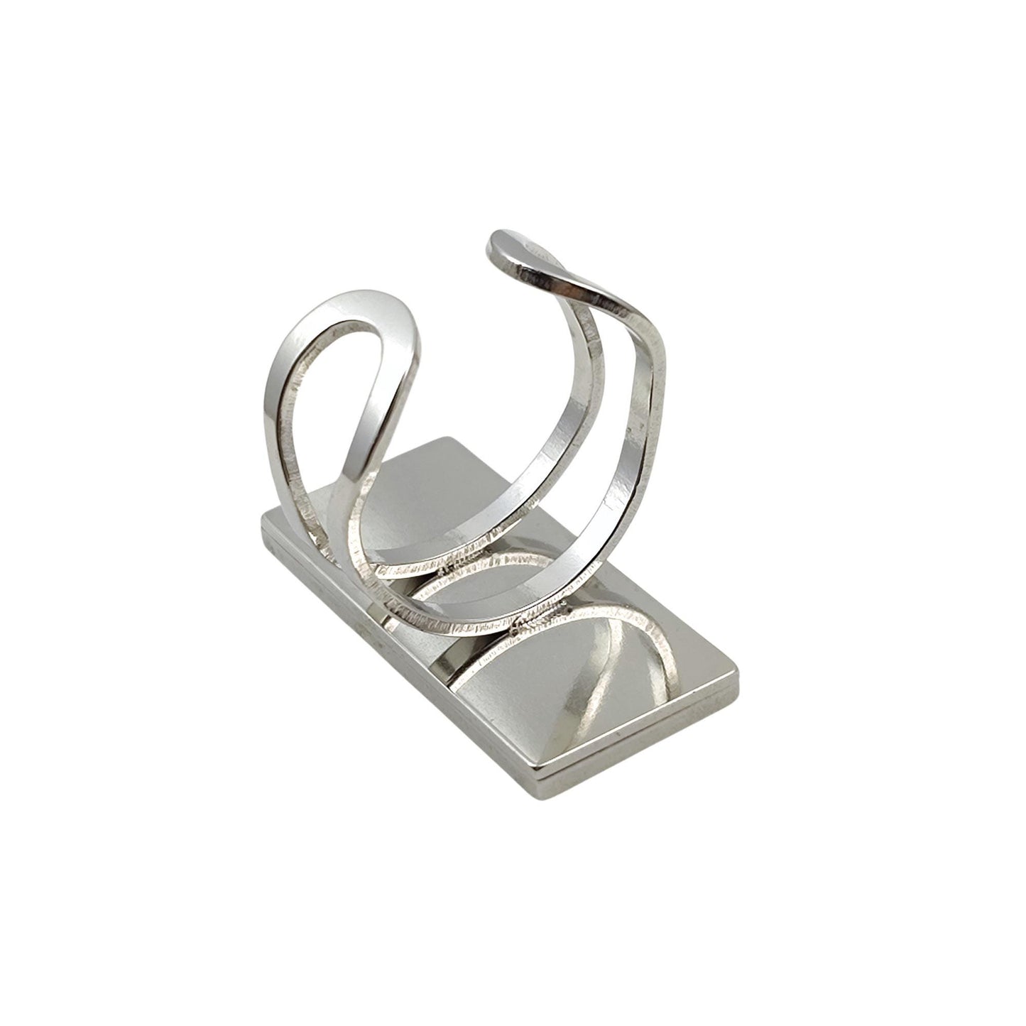 10pcs Stainless Steel 316L Rectangular Thick Rim Ring Bezel Setting Blanks DIY Adjustable Finger Ring Base Cabochon Jewelry Findings 10x25mm