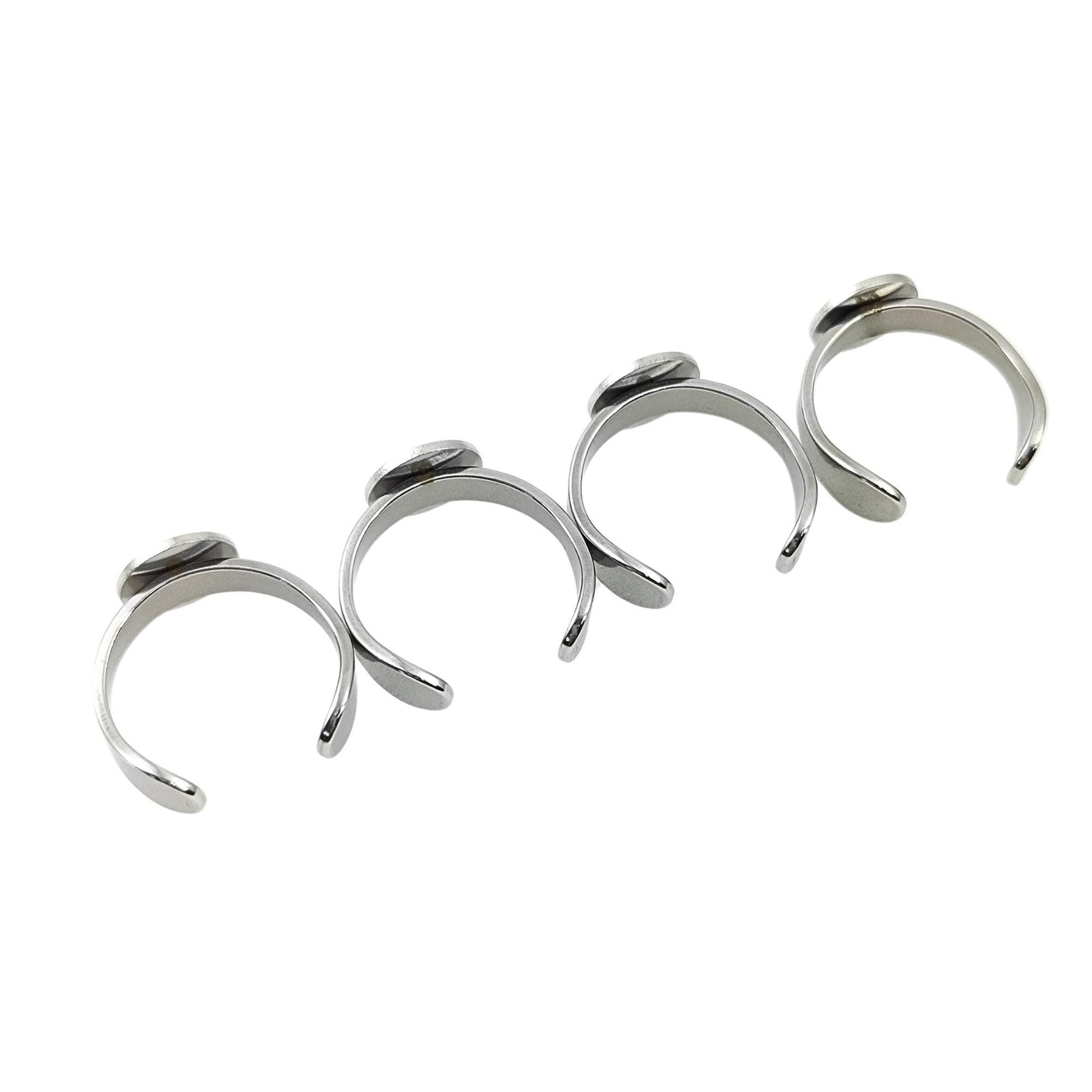 Stainless Steel 10mm Bezel Ring Blank, DIY Jewelry Finding