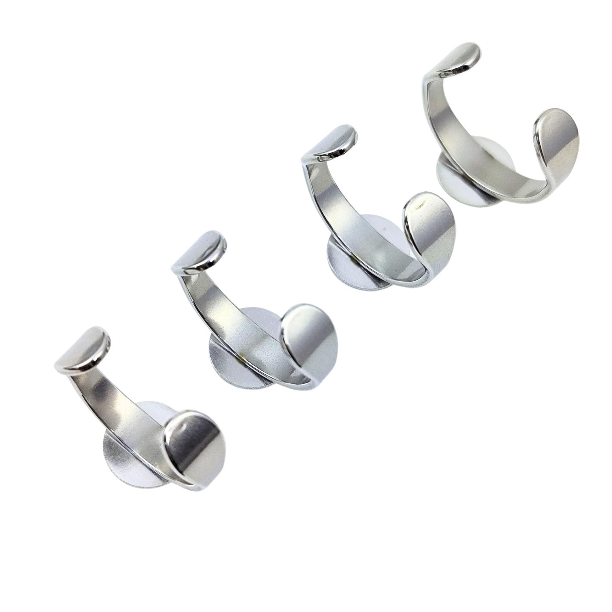 Stainless Steel 10mm Bezel Ring Blank, DIY Jewelry Finding