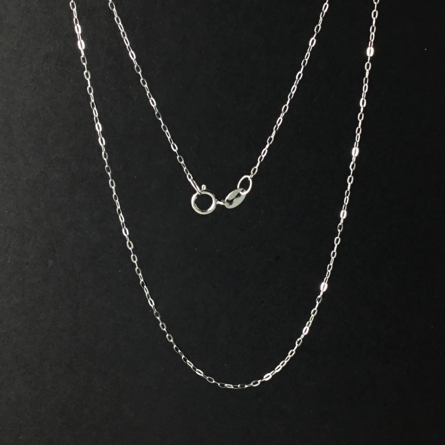 Solid 925 Sterling Silver Cable Chain Necklace for Pendants, Hypoallergenic Tarnish Resistant Cable Chain Wholesale DIY Jewelry Supplies
