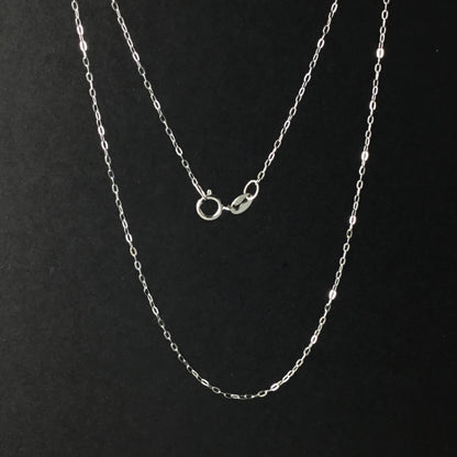 Solid 925 Sterling Silver Cable Chain Necklace for Pendants, Hypoallergenic Tarnish Resistant Cable Chain Wholesale DIY Jewelry Supplies