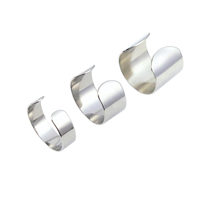 Stainless Steel Open C Ring Blanks, DIY Jewelry Findings (6mm/10mm/15mm)