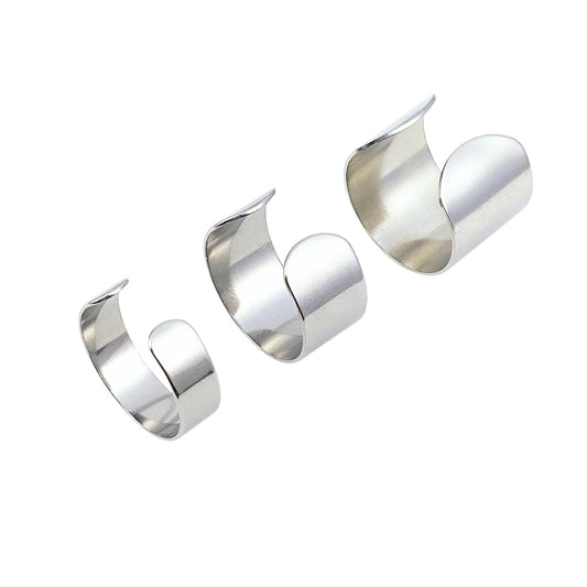 Stainless Steel Open C Ring Blanks, DIY Jewelry Findings (6mm/10mm/15mm)