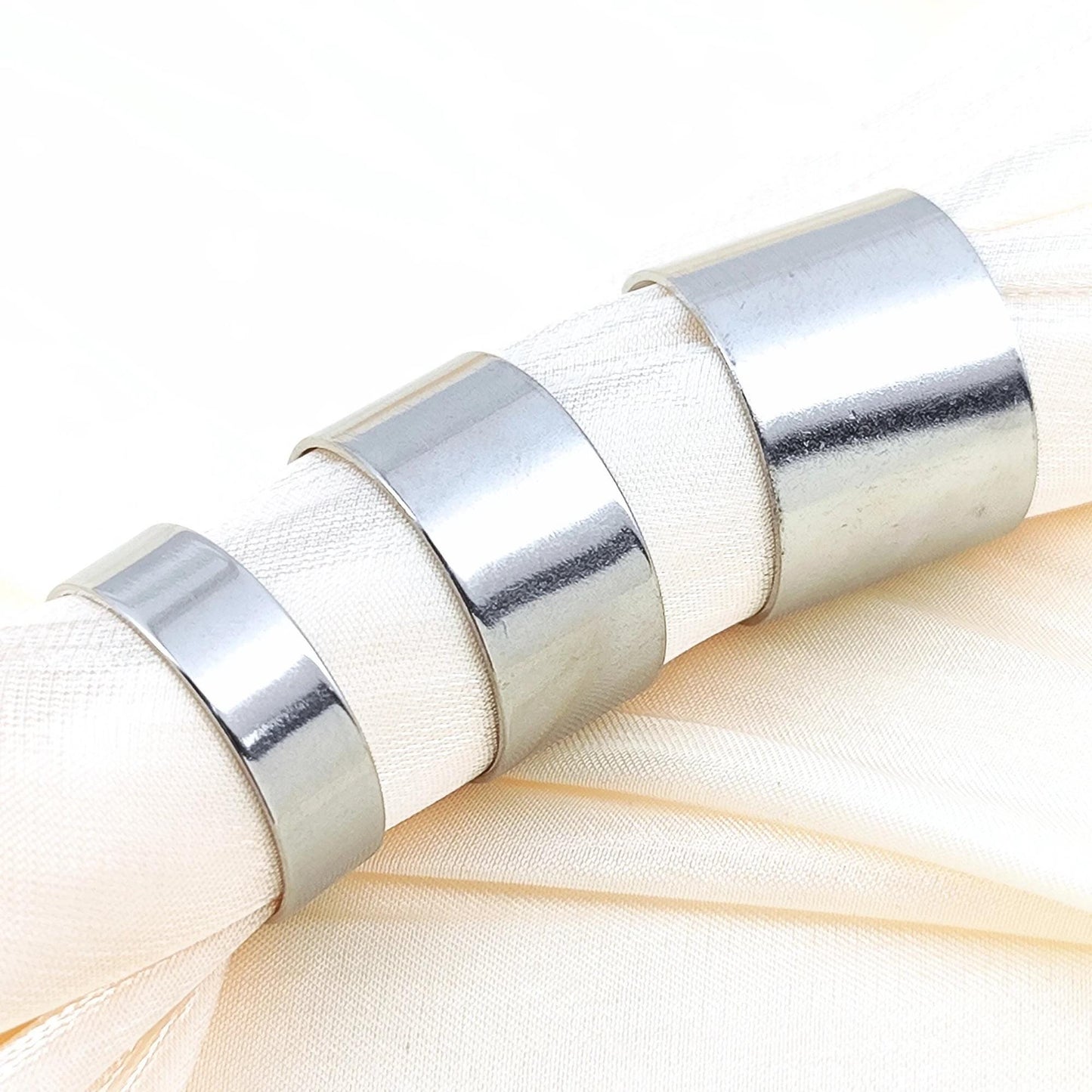 Stainless Steel Open C Ring Blanks, DIY Jewelry Findings (6mm/10mm/15mm)