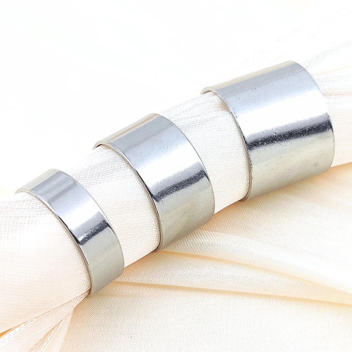 Stainless Steel Open C Ring Blanks, DIY Jewelry Findings (6mm/10mm/15mm)