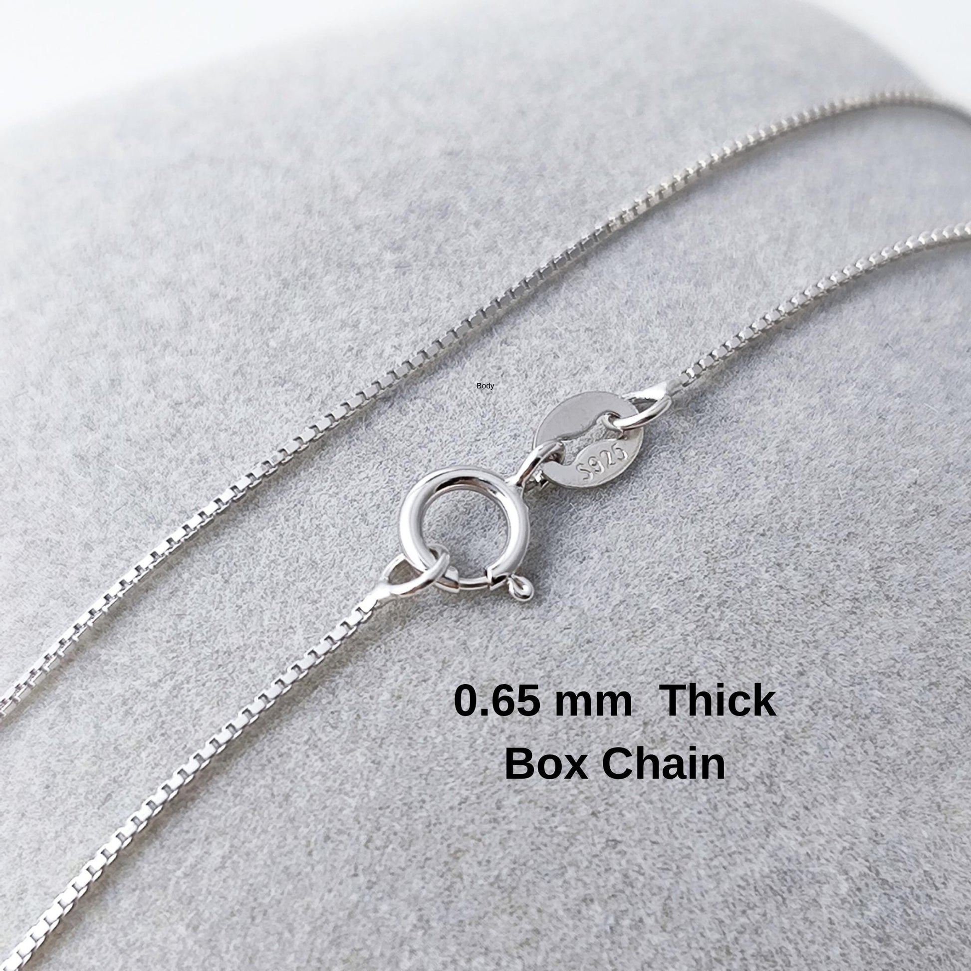 Dainty 925 Sterling Silver Blank Box Chain for Jewelry Making, Thin Finished Necklace Chain Bulk, Tarnish Resistant Artisan Supplies