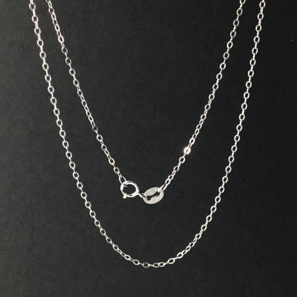 Solid 925 Sterling Silver Cable Chain Necklace for Pendants, Hypoallergenic Tarnish Resistant Cable Chain Wholesale DIY Jewelry Supplies
