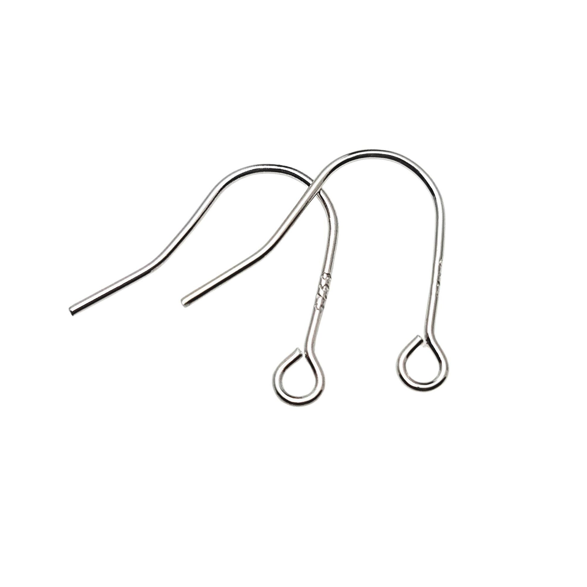 925 Sterling Silver Earring Hook French Wire Earring Findings Hook Ear Wire Earrings Jewelry Making Earrings Findings Supply