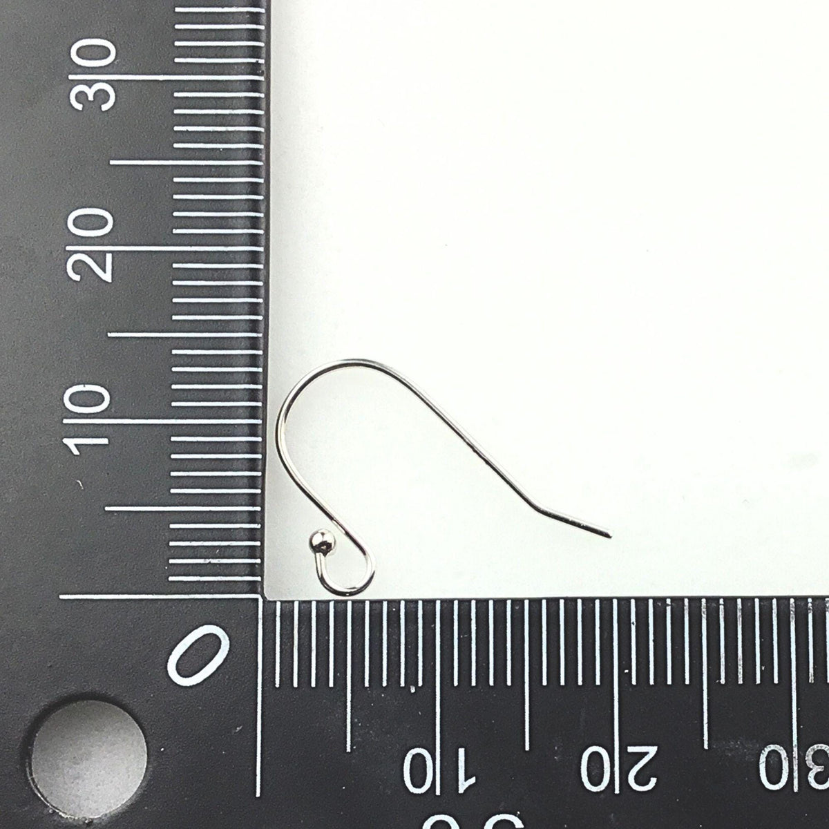 925 Sterling Silver Earring Hook French Wire with End Bead Earring Findings Hook Ear Wire Earrings Jewelry Making Earrings Style #3