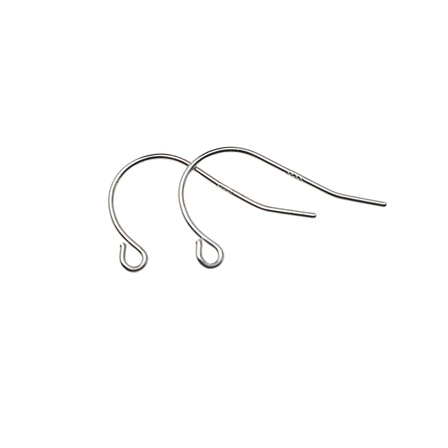 925 Sterling Silver S Shape Earring Hook French Wire Earring Findings Hook Ear Wire Earrings Jewelry Making Earrings Style #4